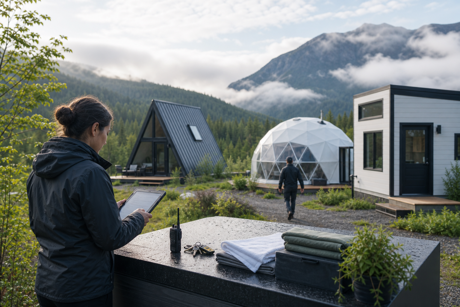 NexTrip ilə A-Frame, dome və tiny house obyektlərini idarə edən glamping komandası